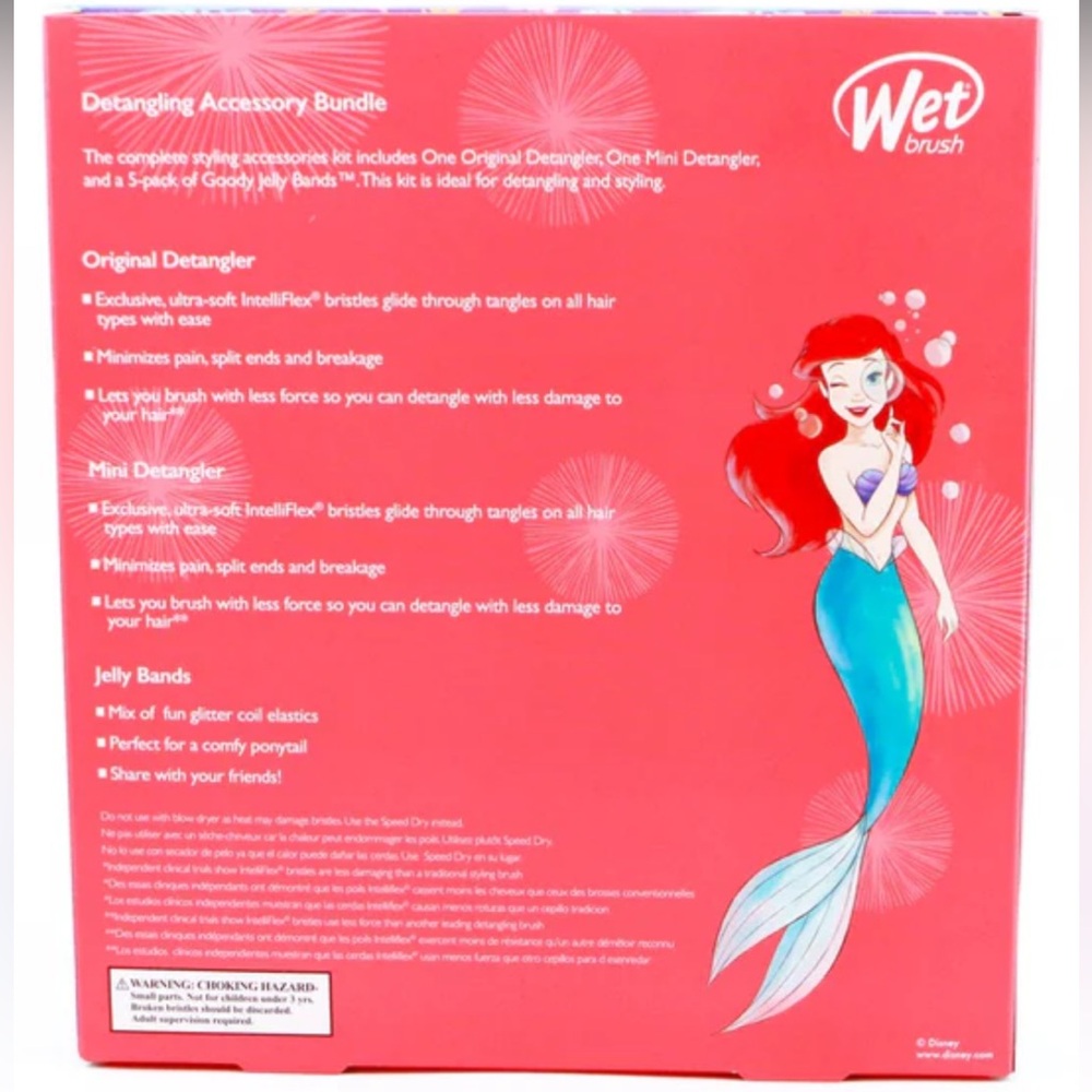 🆕 Disney Princess “ Ariel” Limited Edition Detangling Accessory Bundle Kit - Picture 6 of 6